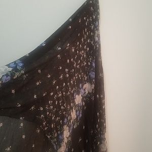 Floral print scarf